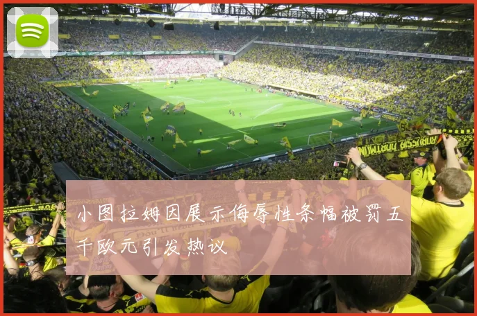 小图拉姆因展示侮辱性条幅被罚五千欧元引发热议